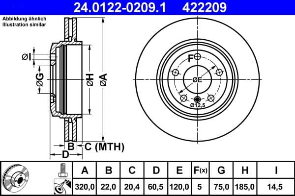 Brake disc Achter Links/Rechts past: BMW 3 (E46) 2.5/3.0/3.0D 10.99-12.07