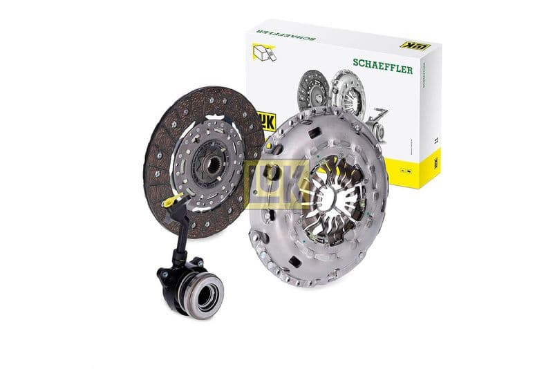Zelfstellende koppelingskit met hydraulisch lager (met centrale koppeling slave cilinder, 240mm) past: VOLVO C70 II, S40 II, S80 II, V50, V70 III  FORD C-MAX, C-MAX II 2.0D 10.03-12.19