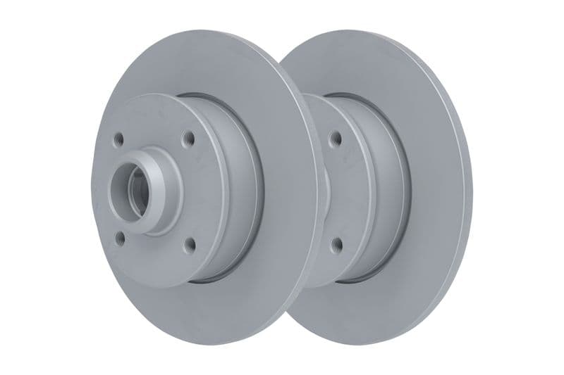 Brake disc Achter Links/Rechts (met ABS ring) past: SEAT CORDOBA, CORDOBA VARIO, IBIZA II, LEON, TOLEDO I  VW CORRADO, GOLF II, GOLF III, GOLF IV, JETTA II, PASSAT B2 1.0-2.2 08.83-06.06