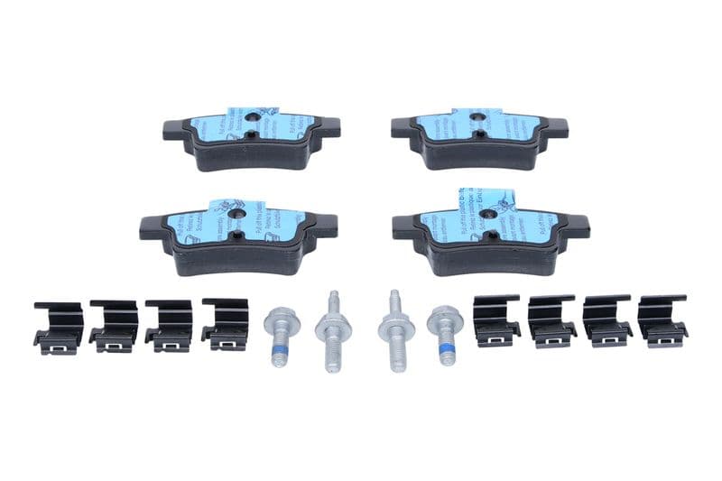 Remblokken set Achter (met extra's  met remklauw geleidingsbouten), past: CITROEN C4 GRAND PICASSO I, C4 PICASSO I 1.6-2.0D 10.06-12.13