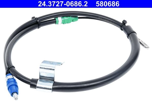 Handremkabel Achter Rechts (1190mm/972mm) past: FORD TRANSIT V363 2.0D/2.2D 08.13-