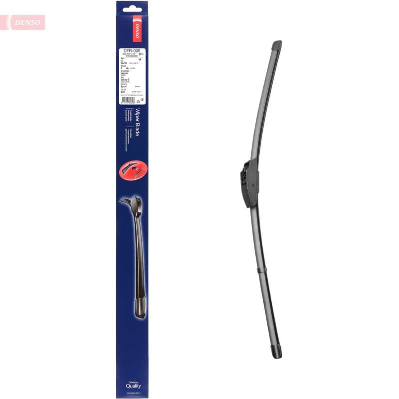 Wisserblad voegloos Voor met spoiler (1pcs) Flat Blades 600mm past: MERCEDES 190 (W201)  VOLVO S60 I, S80 I, V70 II, XC70 I  CHEVROLET ZAFIRA  CITROEN C2, C2 ENTERPRISE, C3 I  HYUNDAI IX35 10.82-