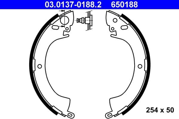 Brake shoe set