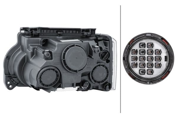 Koplamp Rechts (bi-xenon, D1S/H7/H8/PY21W/W5W, elektrisch, met motor) past: LAND ROVER RANGE ROVER III L322 05.05-04.09