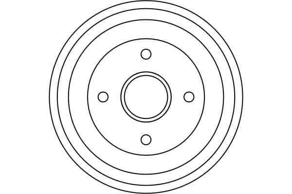 Brake drum Achter past: FORD FOCUS I 1.4-2.0 10.98-03.05