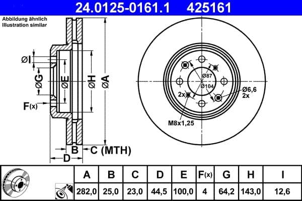 Brake disc Voor Links/Rechts past: HONDA CITY, CITY V, CIVIC IV, CIVIC V, CIVIC VI, CIVIC VII, CIVIC VIII, CRX II, CRX III, INSIGHT, INTEGRA, JAZZ III  LOTUS ELISE  MG ZR, ZS 1.2-2.5 01.88-