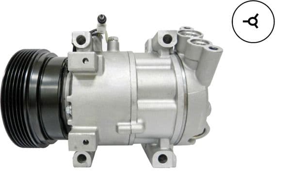 Airconditioning compressor past: RENAULT CLIO II, KANGOO, KANGOO EXPRESS 1.6 09.98-