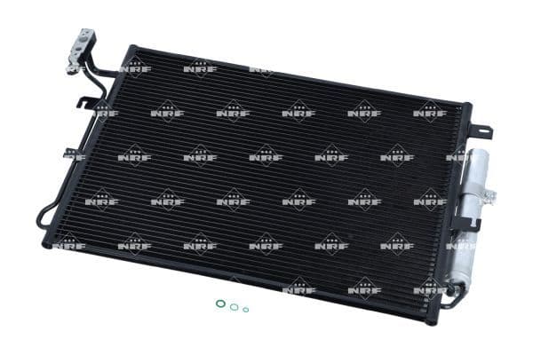 A/C condensator (met droger) past: LAND ROVER DISCOVERY III, DISCOVERY IV, RANGE ROVER SPORT I 2.7D 07.04-12.18