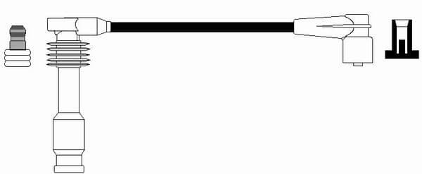 Rubberlaars Binnen/Voor (fi: 20/66) (lengte91) past: OPEL ADAM, CORSA D 1.0/1.2/1.2LPG 07.06-05.19