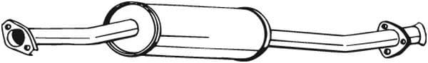 Uitlaatsysteem voorste demper past: CITROEN JUMPER I  FIAT DUCATO  PEUGEOT BOXER 1.9D/2.5D 02.94-04.02