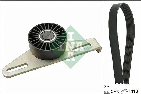 V-snaren set (met rollen) past: DACIA LOGAN, LOGAN EXPRESS, LOGAN MCV, SANDERO  LADA LARGUS  NISSAN KUBISTAR  RENAULT CLIO II, KANGOO, KANGOO EXPRESS, KANGOO II, LAGUNA I 1.4-1.6LPG 01.96-