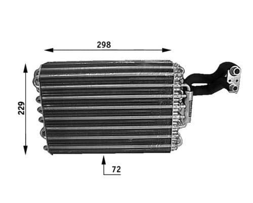 Airconditioning verdamper past: MERCEDES 124 (A124), 124 (C124), 124 T-MODEL (S124), 124 (W124), E (A124), E (C124), E T-MODEL (S124), E (W124) 2.0-6.0 12.84-03.98
