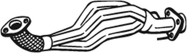 Uitlaatpijp Voor past: VW BORA, BORA I, GOLF IV 1.6 01.02-06.06