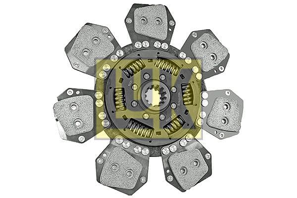 Koppelingsplaat/plaat keramiek (321mm  aantal peddels: 7) past: BELARUS 560, 562, 570, 572, 860, 862, 900, 900.3, 900.3 E, 900.3 SE, 920, 920.3, 922, 922.3, 923, 923.3, 923.4, 925, 925.3, 950