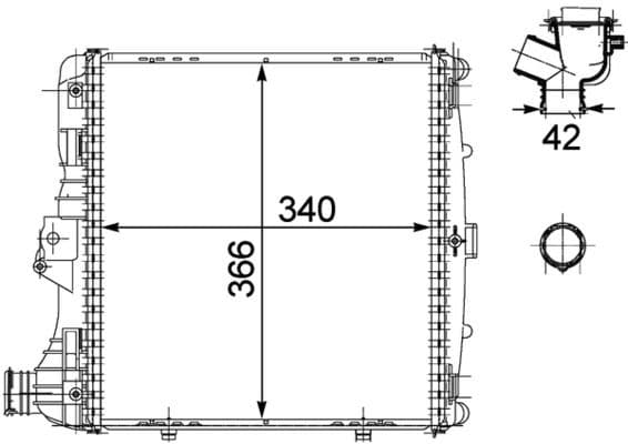 Motorradiator (Automatisch/Handmatig) past: PORSCHE 911, 911 SPEEDSTER, 911 TARGA, BOXSTER, BOXSTER SPYDER, CAYMAN 2.7-4.0