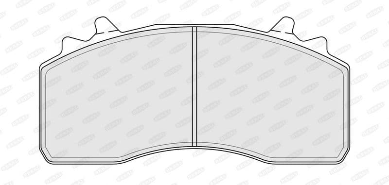 Remblokken set Achter/Voor Wabco MAXX22L past: MERCEDES ACTROS MP4 / MP5, ANTOS, AROCS, ECONIC 2 471.943-OM936.974 07.11-