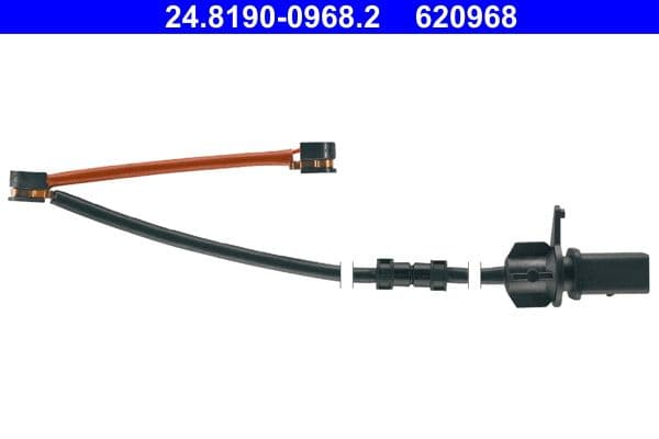 Warning Contact, brake pad wear