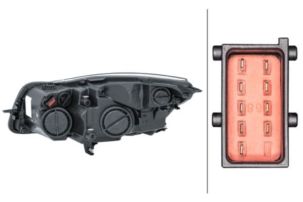 Koplamp Rechts (H1/H7/PY21W, elektrisch, met motor, met gloeilamp) past: OPEL INSIGNIA A 07.08-05.13