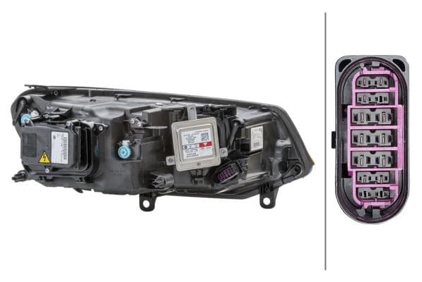 Koplamp Links (D3S/LED/WY21W, elektrisch, met motor) past: VW TOUAREG 7P 05.14-03.18