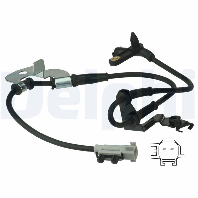 ABS-sensor Voor Links past: CHRYSLER VOYAGER III, VOYAGER IV  DODGE CARAVAN 2.4-3.8 01.95-12.08