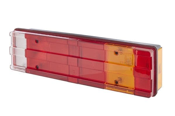 Achterlicht Rechts (P21W/R5W, 12/24V, met indicator, anti-fog licht, achteruitrijlicht, met stoplicht, parkeerlicht) past: MERCEDES ATEGO, VARIO, VARIO (B667, B670, B668), VARIO (B670) 09.96-