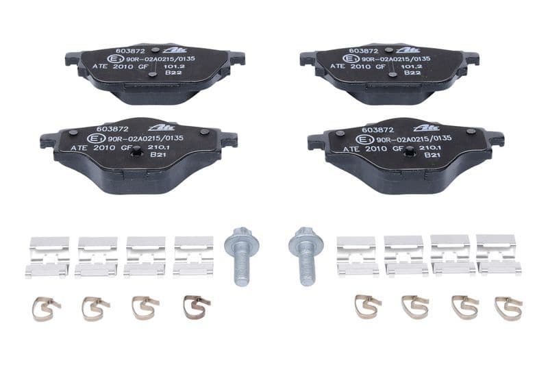 Remblokken set Achter (met extra's  met remklauw geleidingsbouten), past: DS DS 4 II, DS 7, DS 9  CITROEN C4 GRAND PICASSO II, C4 PICASSO II, C4 SPACETOURER, C5 AIRCROSS, C5 X 1.2-Electric 02.13-