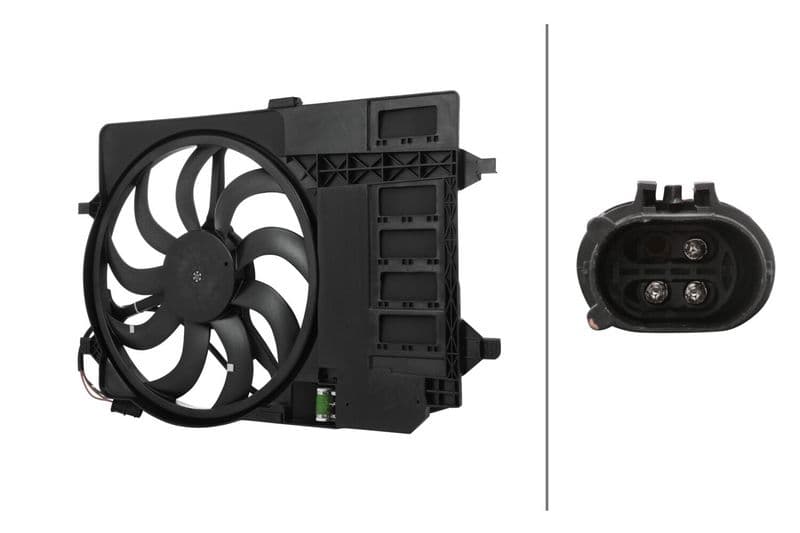Radiatorventilator (met huisvesting) past: MINI (R50, R53), (R52) 1.6 06.01-07.08