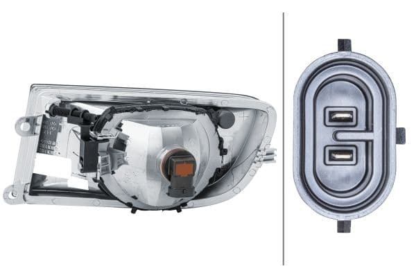 Mistlamp Voor Rechts (H8) past: SKODA OCTAVIA II 02.04-10.08