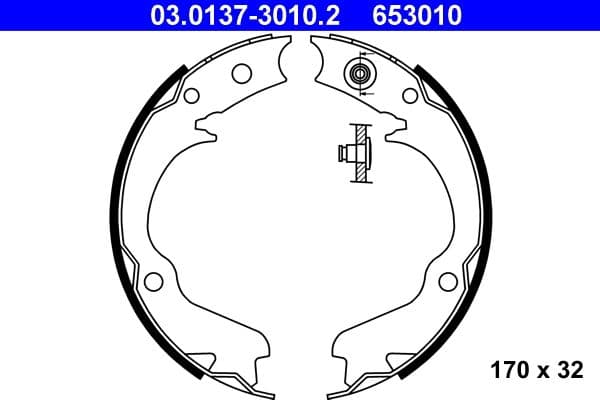 Brake Shoe Set, parking brake