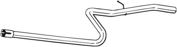 Uitlaatpijp midden past: FIAT DOBLO 1.9D 03.01-