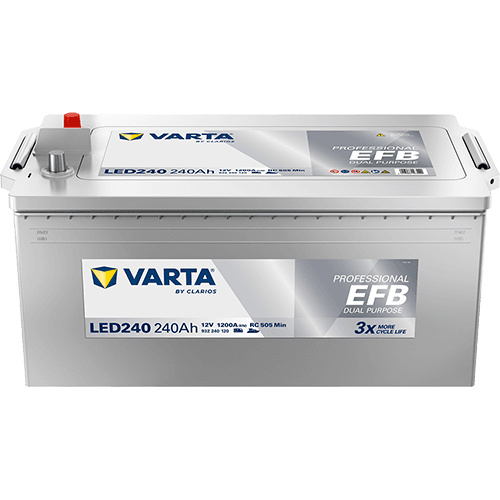 Batterij VARTA 12V 240Ah (EN) PROFESSIONAL DUAL PURPOSE EFB L+ 513x276x242mm, B00 - geen montageflens efb/tweeledig doel