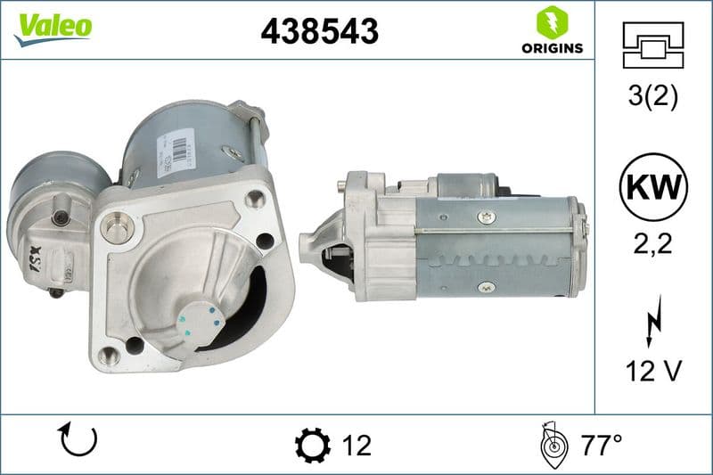 Starter (12V, 2,2kW, (en) new with a deposit) past: VOLVO C30, C70 II, S40 II, S60 II, S80 II, V50, V60 I, V70 III, XC60 I, XC70 II 2.0D/2.4D/2.4DH 03.06-05.18