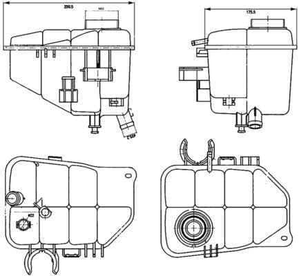 Koelvloeistof expansievat past: MERCEDES C (CL203), C (W203), C T-MODEL (S203), CLC (CL203), CLK (A209), CLK (C209) 05.00-06.11