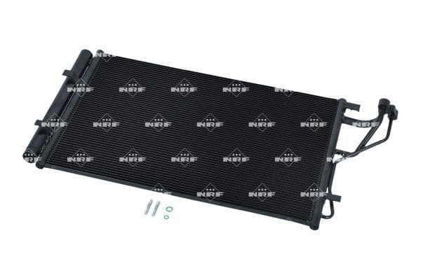 A/C condensator (met droger) past: HYUNDAI ELANTRA V, I30  KIA CEE'D, CERATO III, PRO CEE'D 1.4-2.0 09.10-