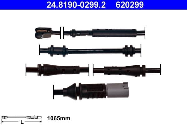 Sensor remblokslijtage Achter past: BMW 7 (F01, F02, F03, F04) 3.0-6.0 02.08-12.15