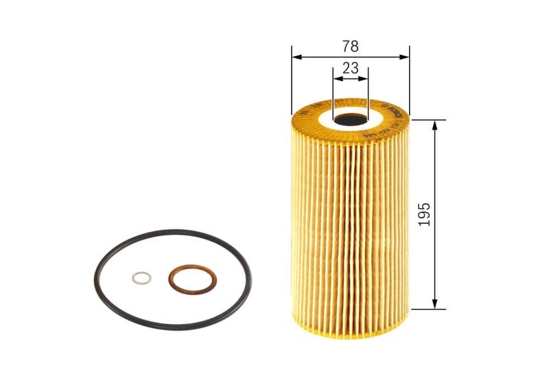 Oliefilter past: MERCEDES T2/L, LK/LN2, MK, NG, O 309, O 402, OF, OH, UNIMOG, 1000 5.7D/6.0D 01.70-