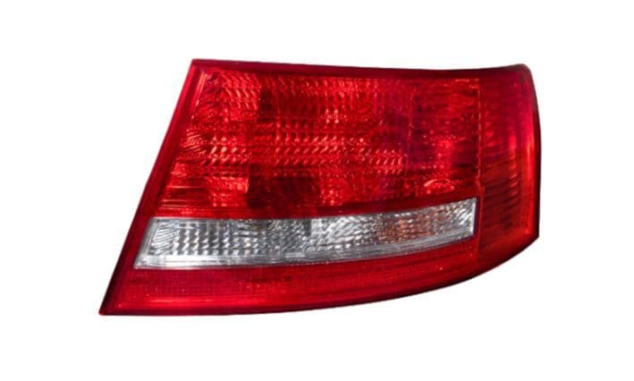 Achterlicht Rechts (kleur indicator wit, kleur van het glas red) past: AUDI A6 C6 Saloon 05.04-10.08