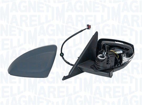 Zijspiegel Links (elektrisch, asferisch, met verwarming, under-coated, elektrisch opklapbaar, met indicator) past: AUDI A1 GB 06.18-