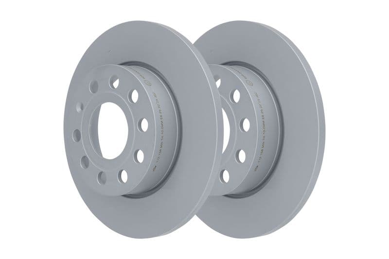 Brake disc Achter Links/Rechts past: AUDI A3  SEAT ALTEA, ALTEA XL, TOLEDO III  SKODA OCTAVIA II, SUPERB II  VW CADDY, CADDY III, GOLF IV, GOLF PLUS, GOLF PLUS V, GOLF V 1.2-Electric 02.98-11.17