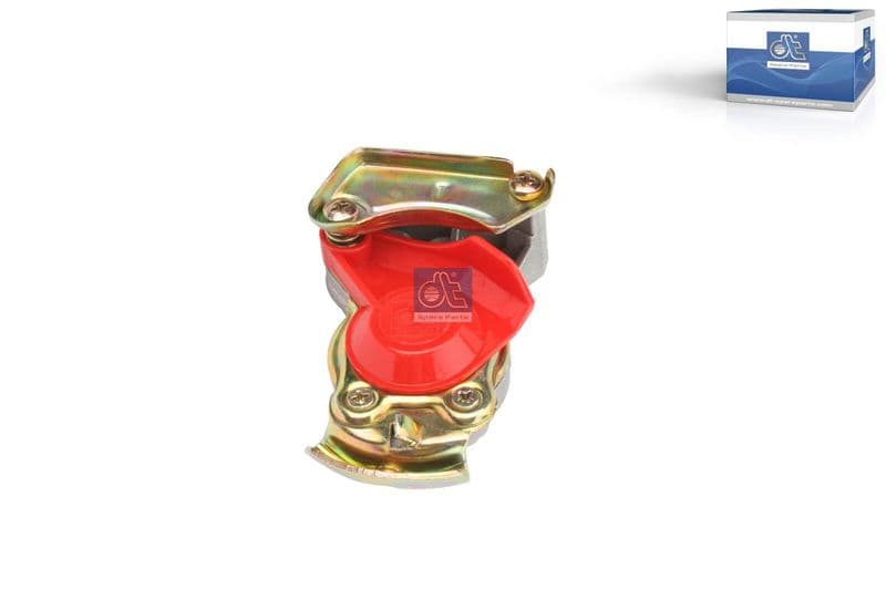 Pneumatische koppeling (door handle, draadmaat M22x1,5mm, kleur red, toepassing aanhangwagen) past: DAF F 2300, F 2500, F 2700, F 3300, F 3600, LF 45, LF 55  IVECO EUROCARGO I-III, EUROSTAR