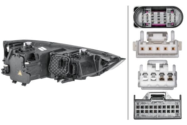 Koplamp Links (D3S/LED/PSY24W, elektrisch, zonder motor) past: AUDI A1 8X 01.15-06.18