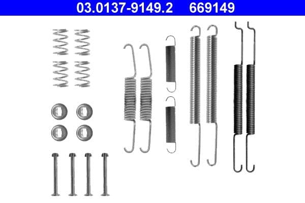 Accessory Kit, brake shoes