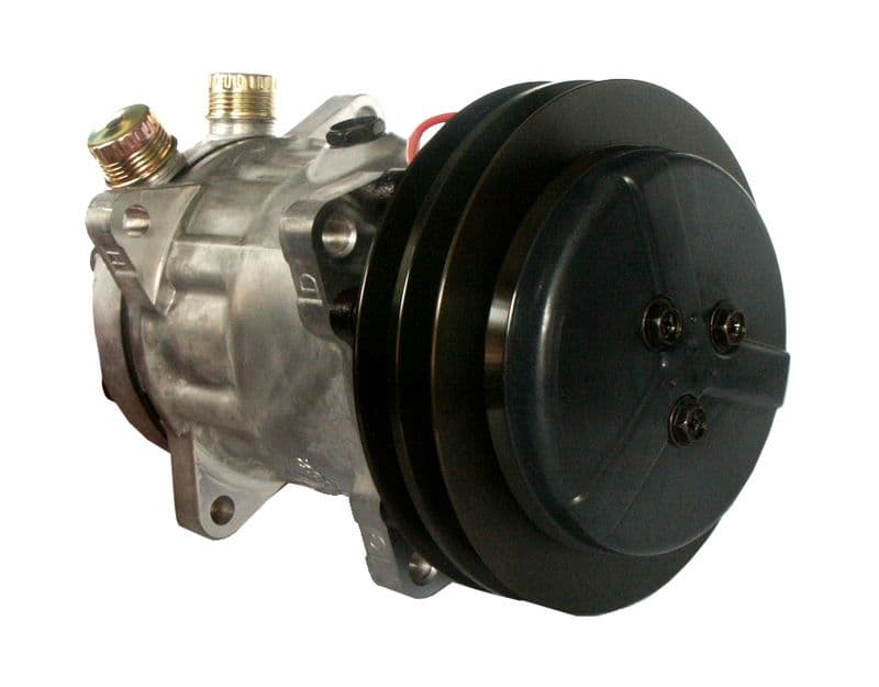 Airconditioning compressor 12V (R134a) past: CLAAS 130, 140 (200), 150 (200), 820, 840, 860, 880, 410, 410 II, 430, 430 II, 430 MONTANA, 460, 460 II, 460 II MTS, 460 TERRA, 480, 480 II, 480 II MTS