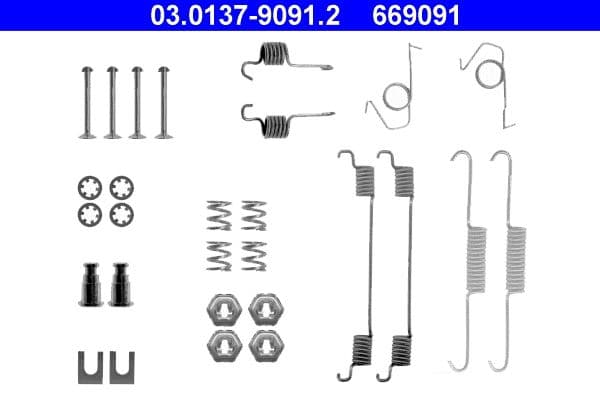Accessory Kit, brake shoes