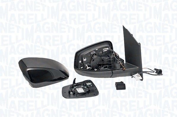 Zijspiegel Links (elektrisch, in reliëf, met verwarming, assistent rijstrookverandering, under-coated, elektrisch opklapbaar) past: FORD TRANSIT / TOURNEO CONNECT III  VW CADDY V 09.20-