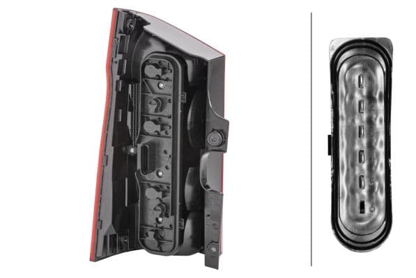 Achterlicht Links (P21W, anti-fog licht, achteruitrijlicht, Voor voertuigen met achterboard) past: MERCEDES VITO / KLASA V W447 03.14-