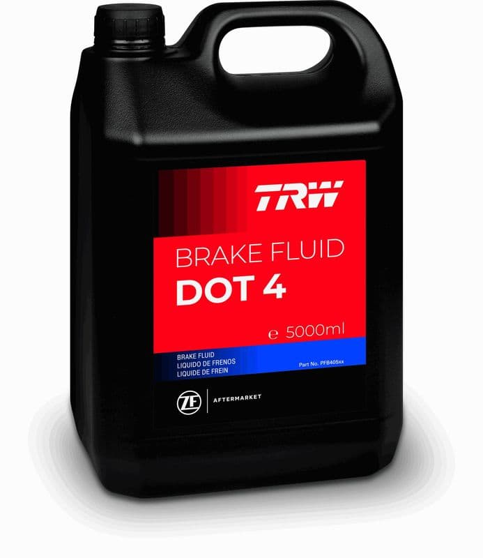 Brake fluid DOT4 (5L) [droog: 270°C, nat: 163°C, viscositeit: 1315mm²/sec.] SAE J1703, ISO/DIN 4925