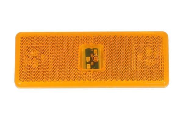 Markeringslichten Links/Rechts, vorm: rechthoekig, oranje, LED, hoogte 45mm  breedte 120mm, met reliëf, 24V past: MERCEDES ACTROS MP4 / MP5 07.11-
