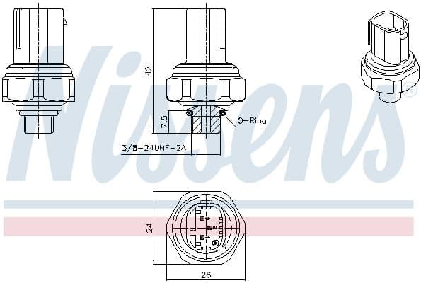 Drukschakelaar voor airconditioning past: MERCEDES A (V177), A (W169), A (W176), A (W177), AMG GT (C190), AMG GT (C192), AMG GT (R190), AMG GT (X290), B SPORTS TOURER (W245) 0.8D-Electric 04.98-