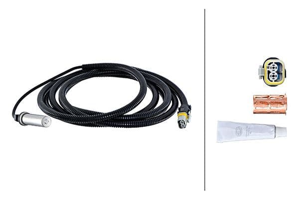 ABS-sensor Achter Links (recht, 3000mm, 2pin) past: MAN TGL I, TGL II